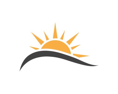 Güneş logo vektör şablonları