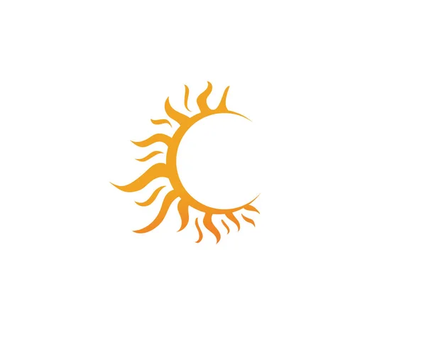 Vorlage: Sun Logo Vektor — Stockvektor