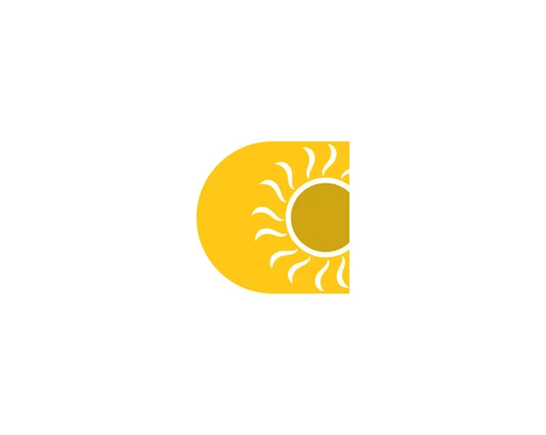Sun logo vector templates — Stock Vector