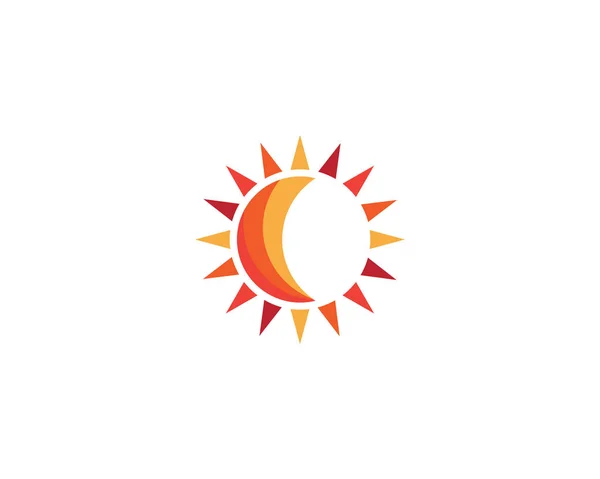 Vorlage: Sun Logo Vektor — Stockvektor