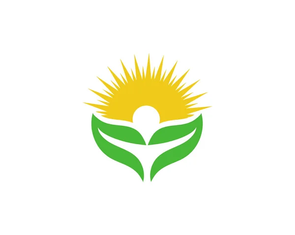Słońce logo wektor szablony — Wektor stockowy
