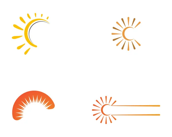 Vorlage: Sun Logo Vektor — Stockvektor