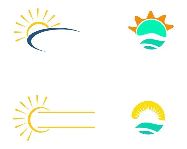 Sun logo vector templates — Stock Vector