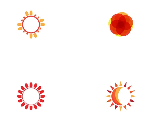 Modelos do vetor do logotipo do sol —  Vetores de Stock