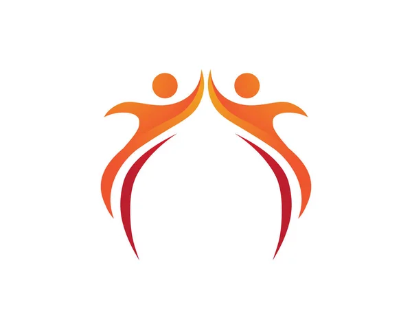 Star success people care logo and symbols