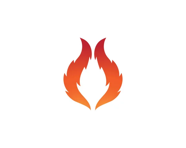 Incendio llama Logo Plantilla vector icono Petróleo, gas y energía logotipo — Vector de stock
