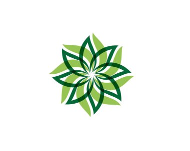 Ekoloji logo illüstrasyon bırakır