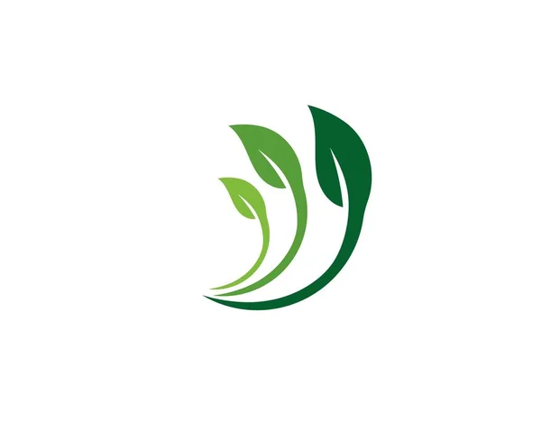 Pozostawia ekologia ilustracja logo — Wektor stockowy