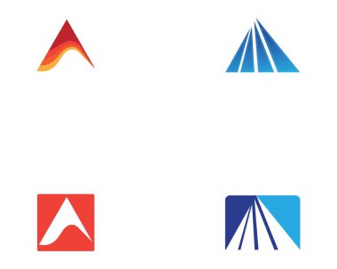 logo ve sembol iş soyut tasarım şablonu vecto piramit