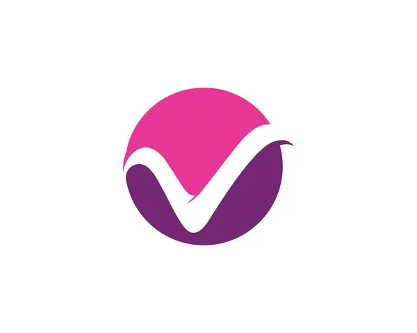 V business logotyp och symboler mall — Stock vektor