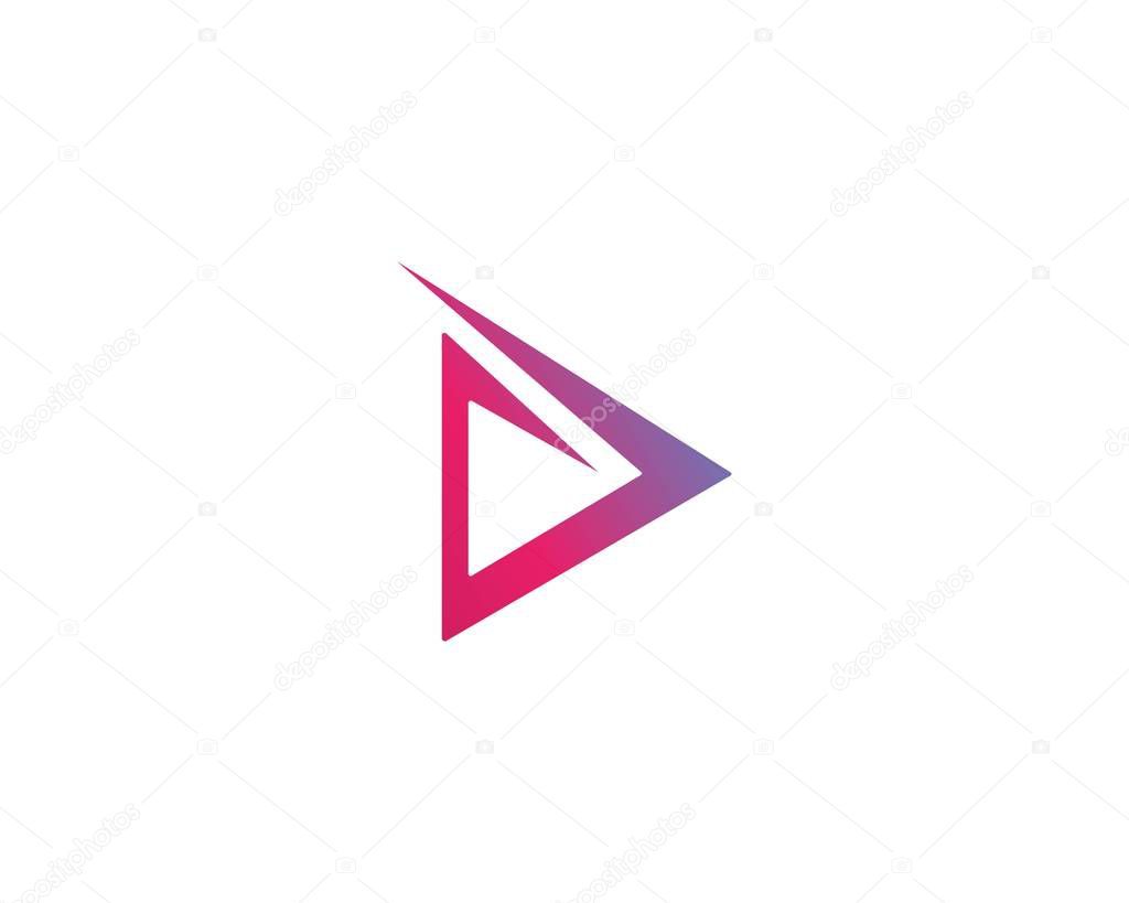 Pyramid logo and symbol Business abstract design template