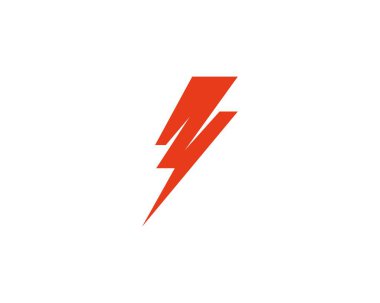 Thunderbolt logo şablonu vektör flash