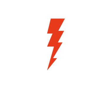 Thunderbolt logo şablonu vektör flash