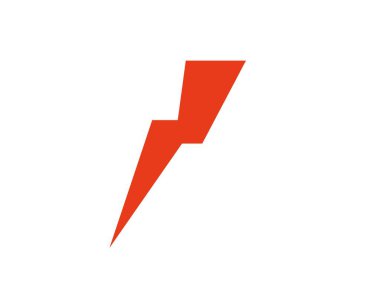 Thunderbolt logo şablonu vektör flash