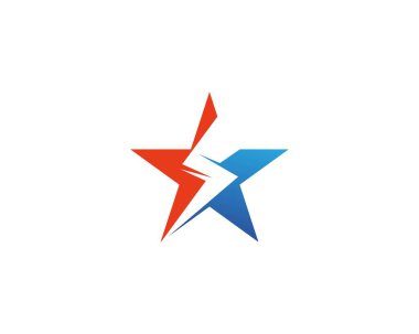 Thunderbolt logo şablonu vektör flash