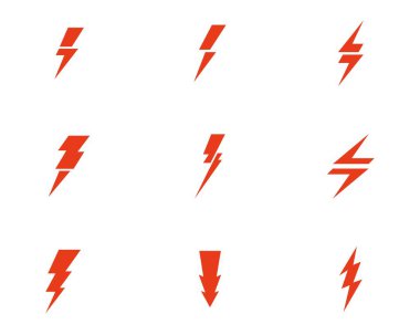 Thunderbolt logo şablonu vektör flash