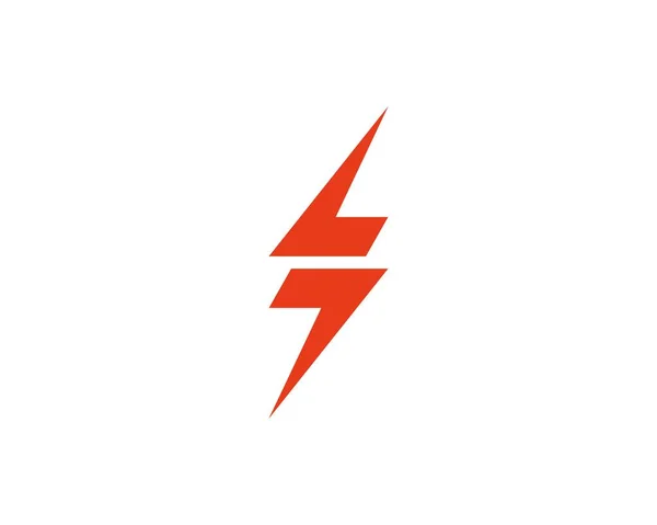 Flash thunderbolt logo plantilla vector — Vector de stock