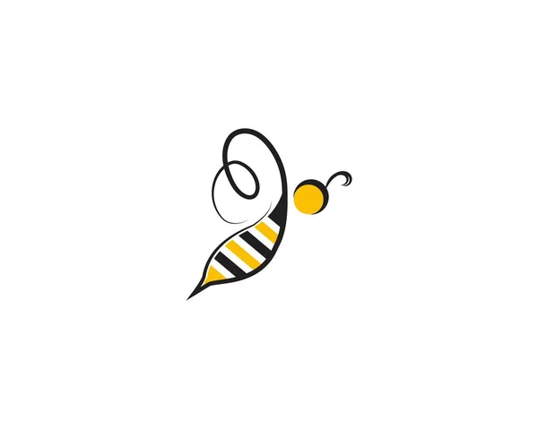 Bee logo and symbol vector templates — Stock Vector