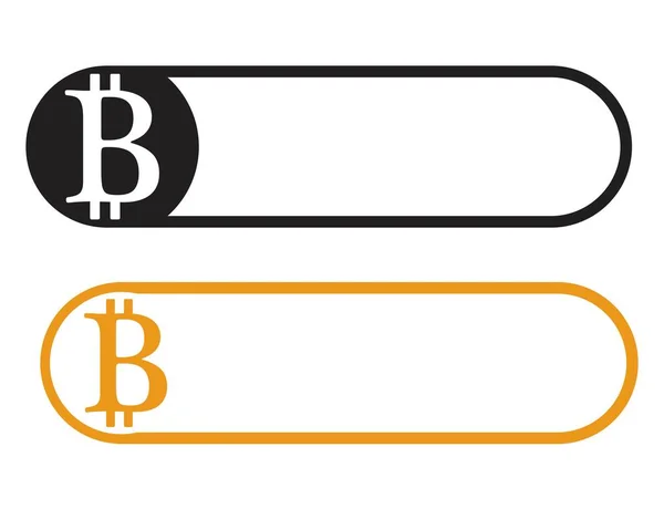 Bitcoin logo vector template