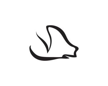 Domuz baş logo hayvan