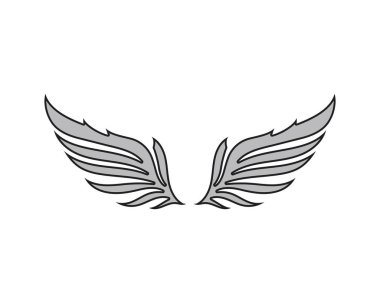 Kanat Şahin kuş logosu