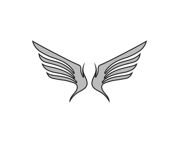 Logo oiseau faucon aile — Image vectorielle