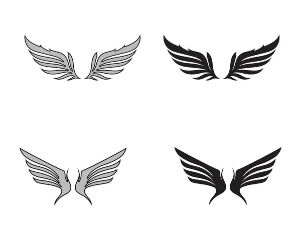Logo ptak skrzydło sokół — Wektor stockowy