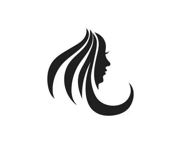 Hiukset ja kasvot salon logo vektori malleja — vektorikuva