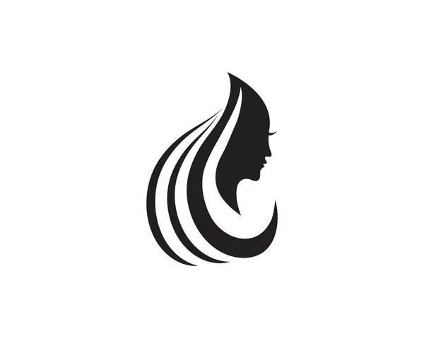Plantillas de vector de logotipo de salón de pelo y cara — Vector de stock