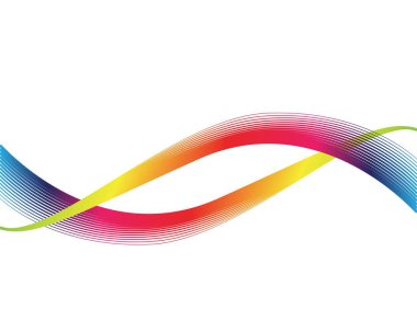 Dalga çizgi abstrack arka plan vektörel çizimler