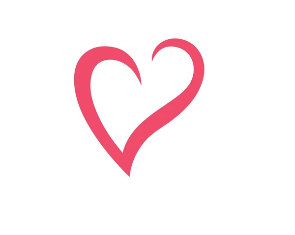 Miłość serce logo i szablonu — Wektor stockowy