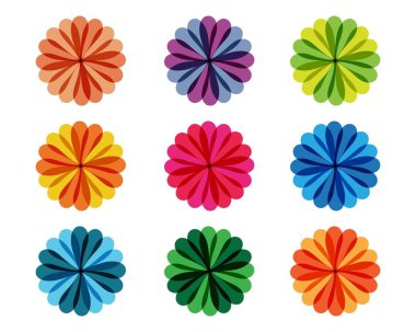 çiçek desenleri logo ve sembolleri 