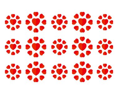 Aşk kalp sembol logo Şablonlar