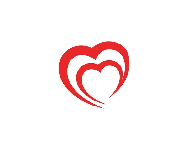 Amore cuore simbolo logo modelli — Vettoriale Stock