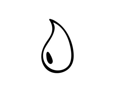 Su damla siyah n renkli logolar