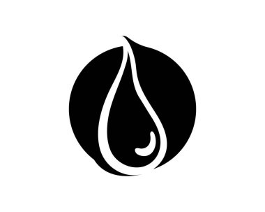 Su damla siyah n renkli logolar