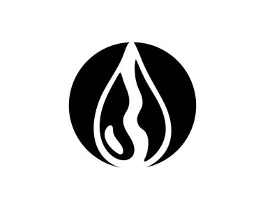 Su damla siyah n renkli logolar