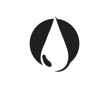 Su damla siyah n renkli logolar