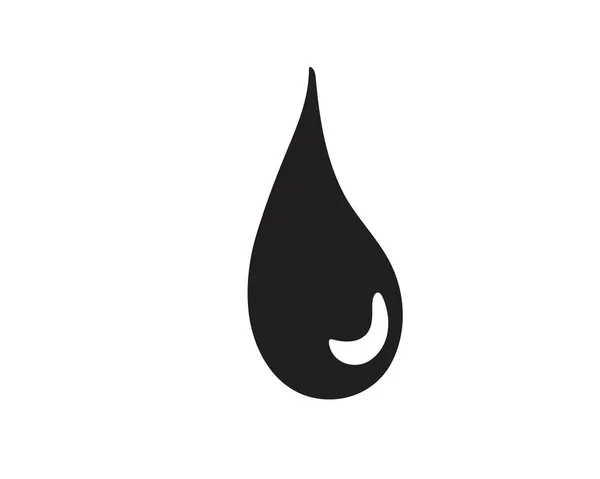 Goutte d'eau noir n logos de couleur — Image vectorielle