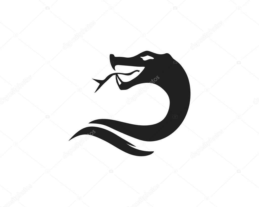 Snake Caduceus Icon vector illustration design