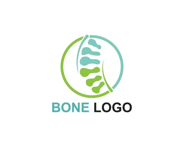 Векторний шаблон кісткового логотипу — стоковий вектор