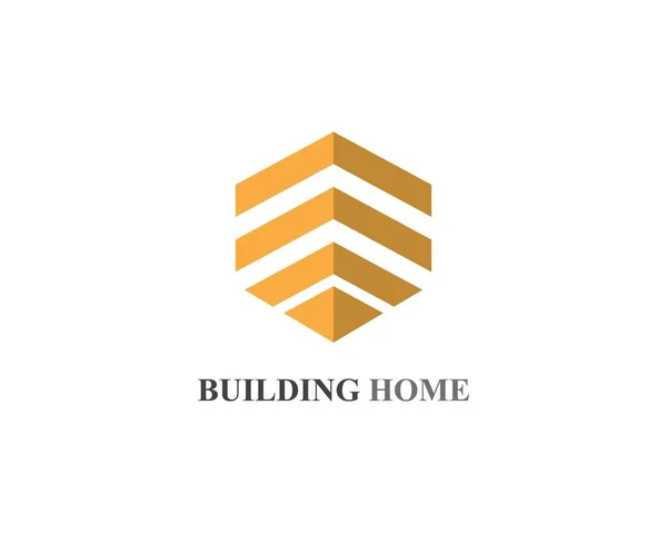 Home edifici logo e simboli icone — Vettoriale Stock