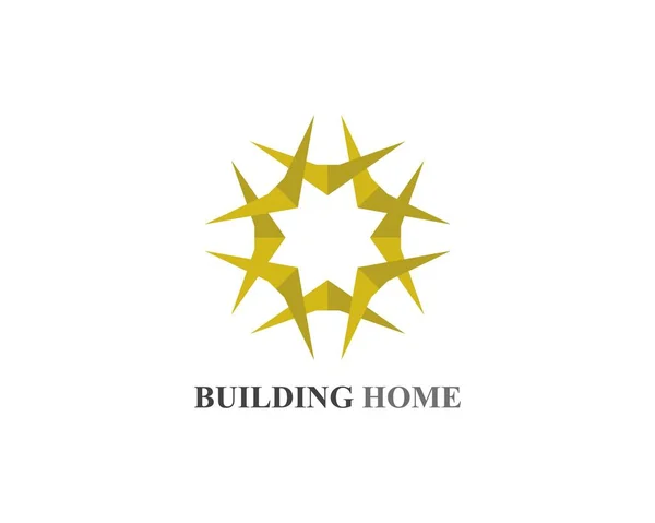 Domácí budov ikony loga a symboly — Stockový vektor
