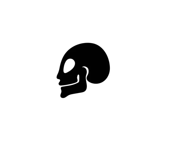 Totenkopf-Logo und Symbolvektoren — Stockvektor