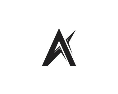 Bir harf logo şablonu