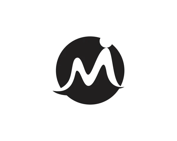 Шаблон логотипа M — стоковый вектор