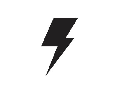 Thunderbolt şablon illüstrasyon vektör simge vektör flash