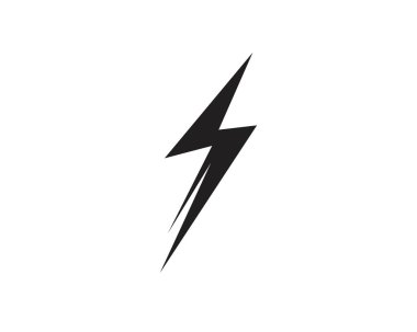 Thunderbolt şablon illüstrasyon vektör simge vektör flash