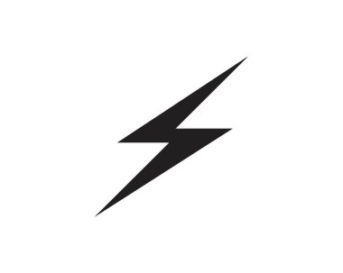 Thunderbolt şablon illüstrasyon vektör simge vektör flash