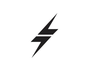 Thunderbolt şablon illüstrasyon vektör simge vektör flash